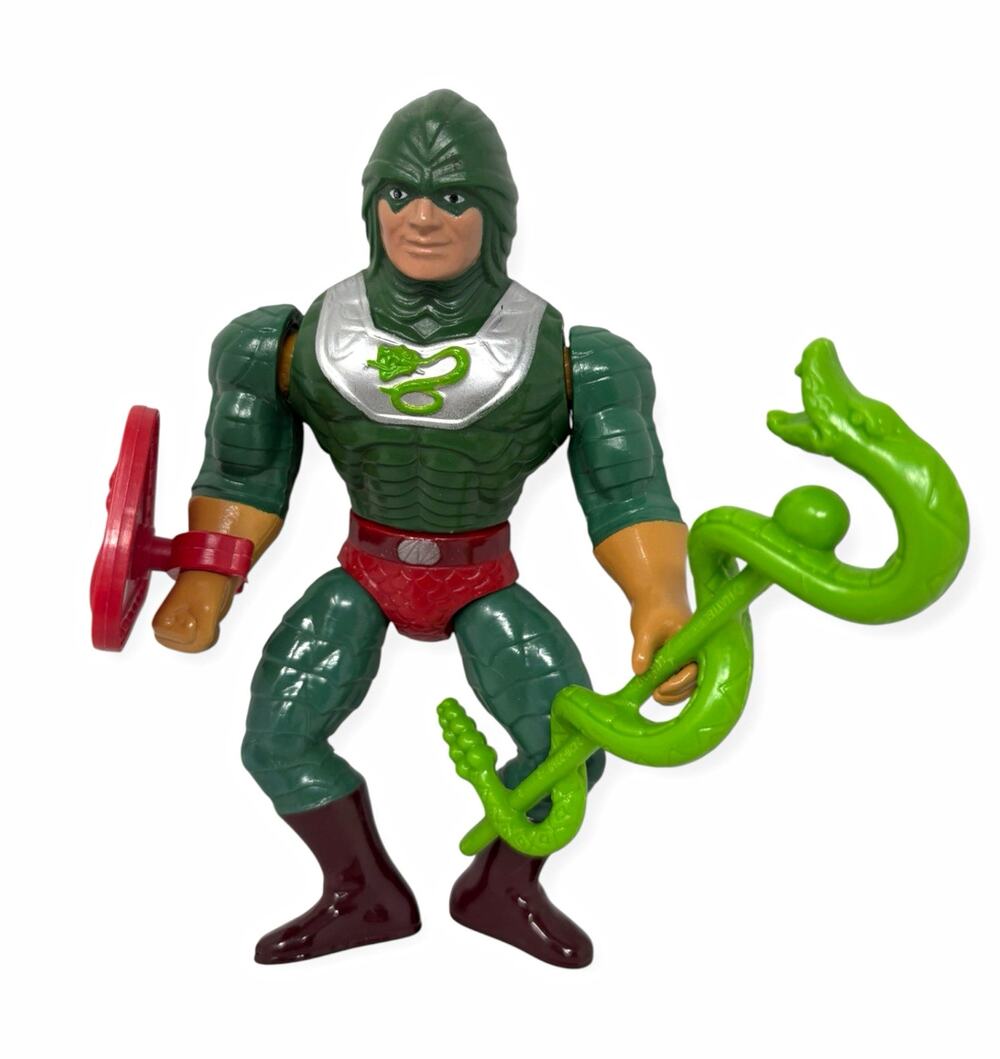 Vintage 1985 Mattel MOTU King Hiss Complete Transforming Figure He-Man Snake Men